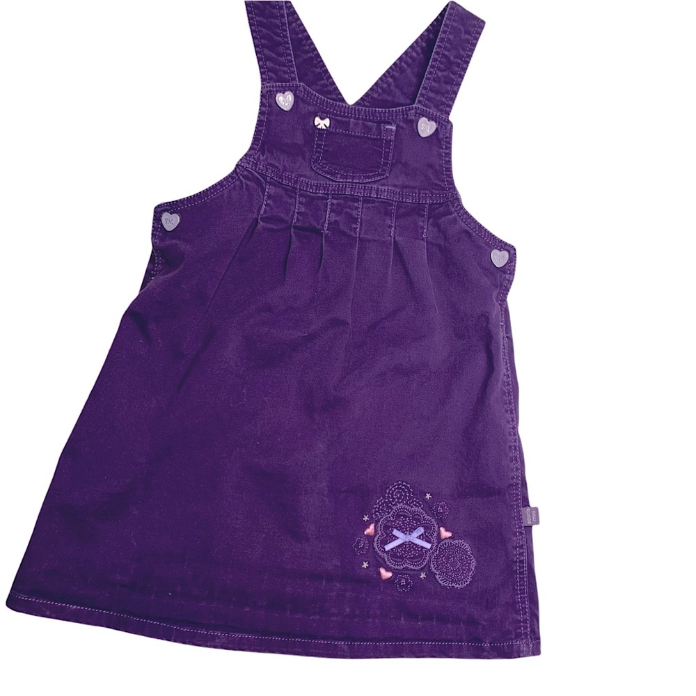 Souris Mini cotton purple dress for 24m.  EUC